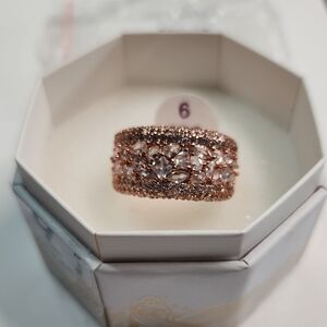 Bomb Party Ring Elegant Rose Gold Women's Ring Size 9